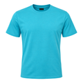 Premium Cotton Crew Neck T-Shirt – Cyan | Ukerbourne