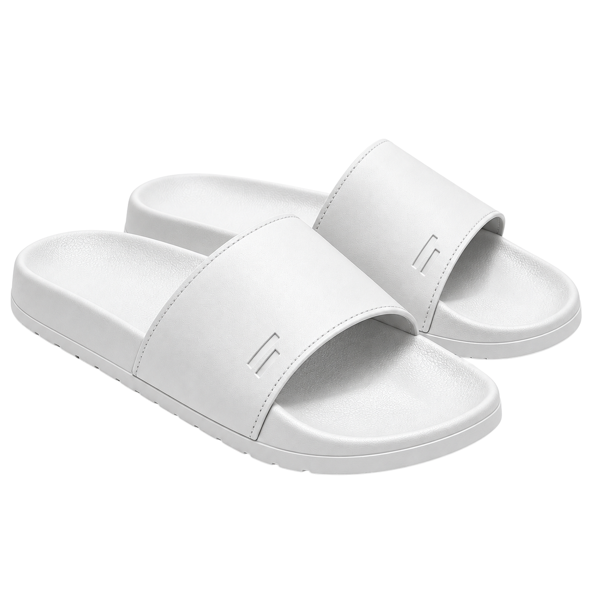 Modern Comfort Slide Sandals – White | Ukerbourne