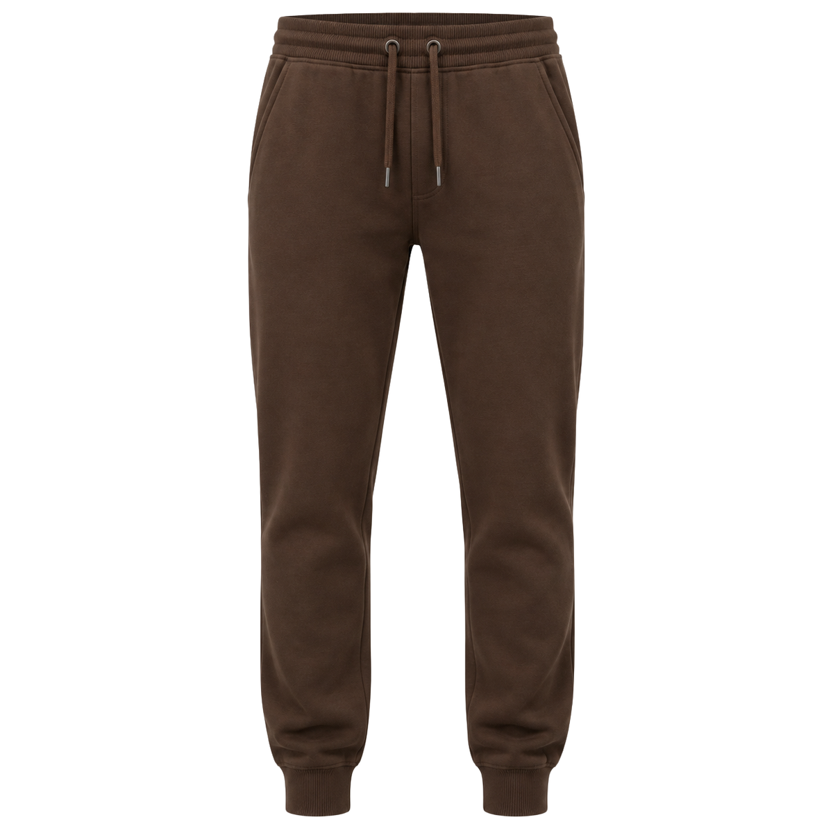 Premium Cotton Joggers – Chocolate Brown | Ukerbourne