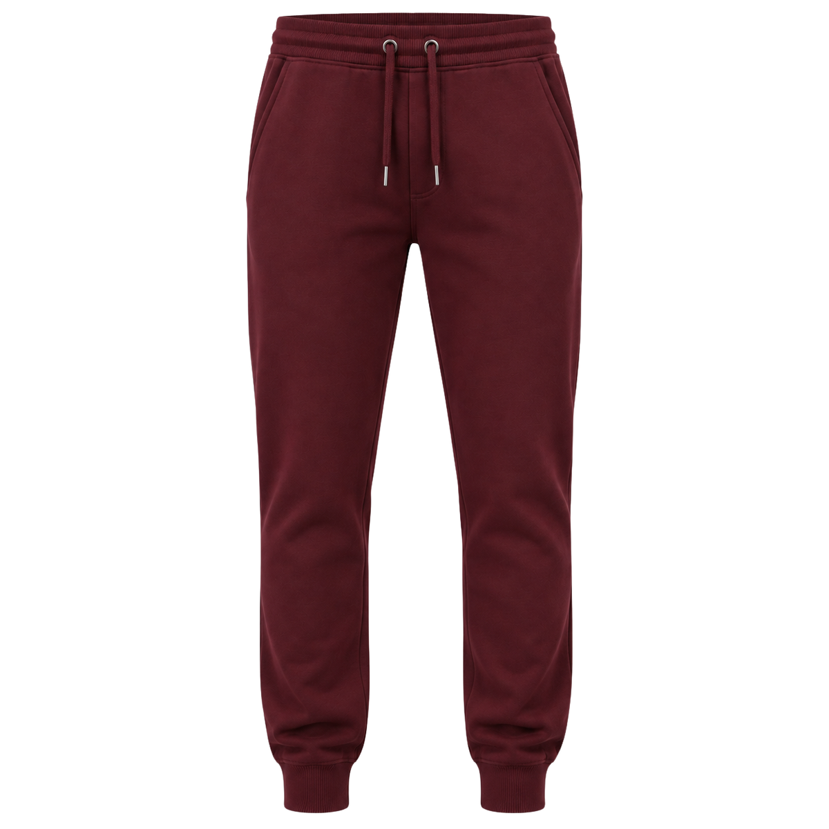 Premium Cotton Joggers – Burgundy | Ukerbourne